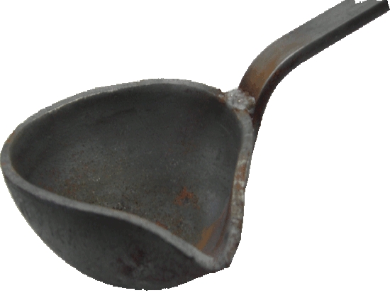 30 x Steel Ladles 10cm custom handle 100x20x6mm